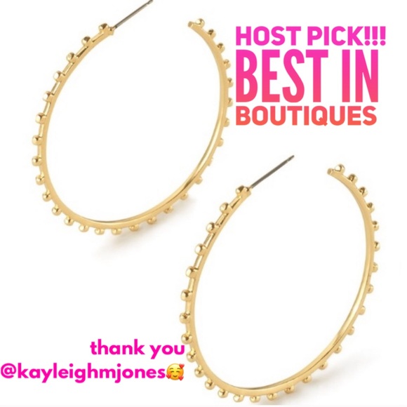:: Stella & Dot Retired [GOLD] Isadora Hoops - Picture 5 of 11